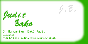 judit bako business card